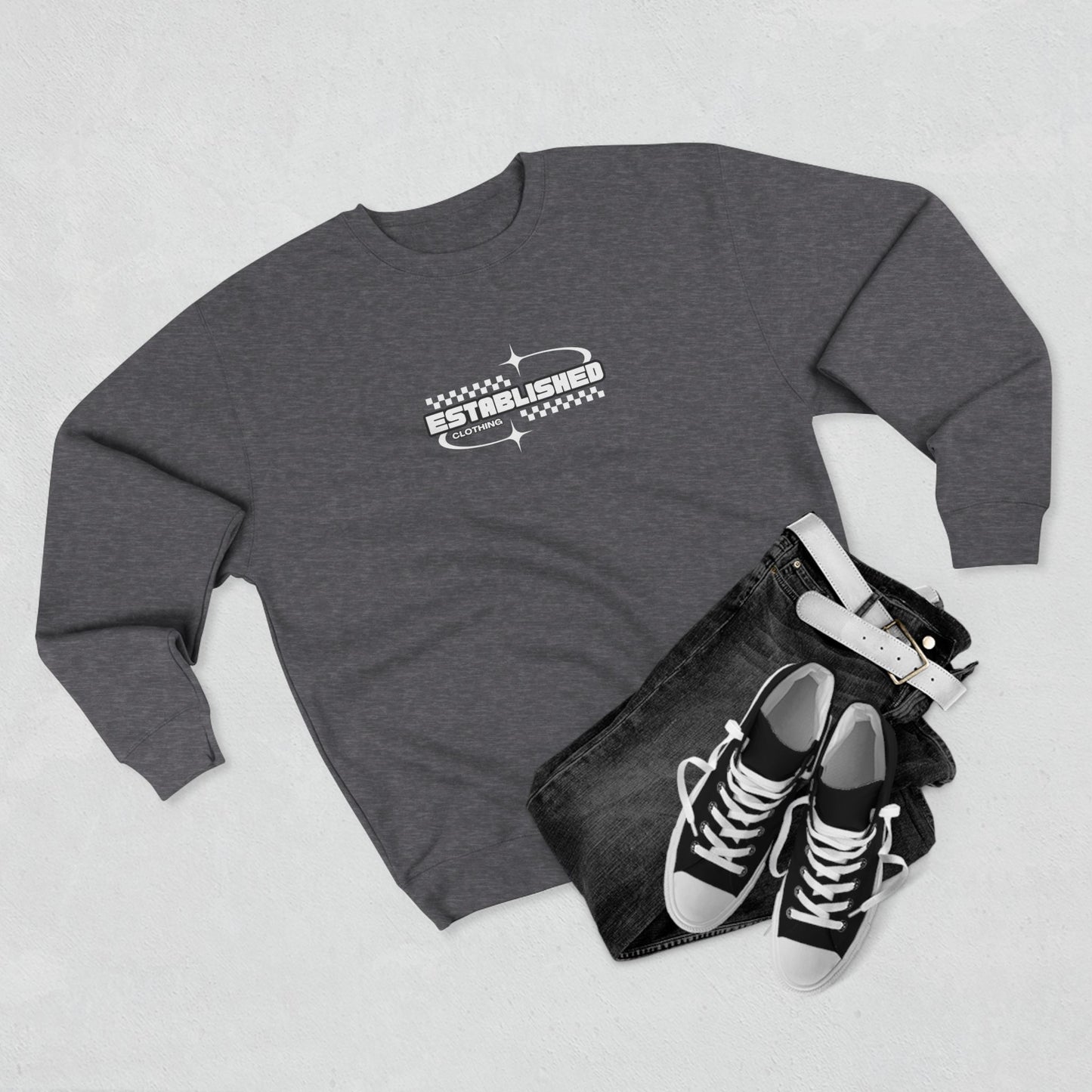 Established "Race" Crewneck Sweatshirt