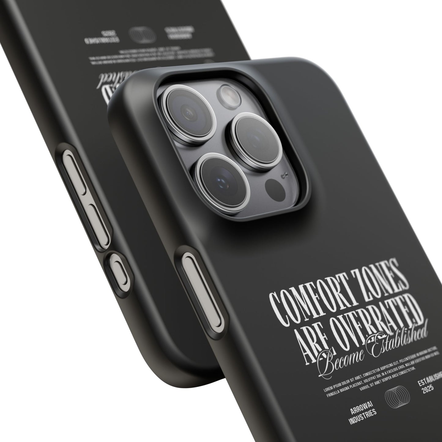 Bold Statement Snap Case – Comfort Zones Are Overrated, Phone Cover, Gift for Him/Her, Trendy Case, Motivational Accessory