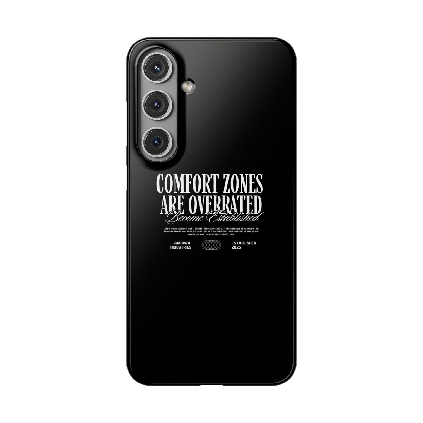 Bold Statement Snap Case – Comfort Zones Are Overrated, Phone Cover, Gift for Him/Her, Trendy Case, Motivational Accessory