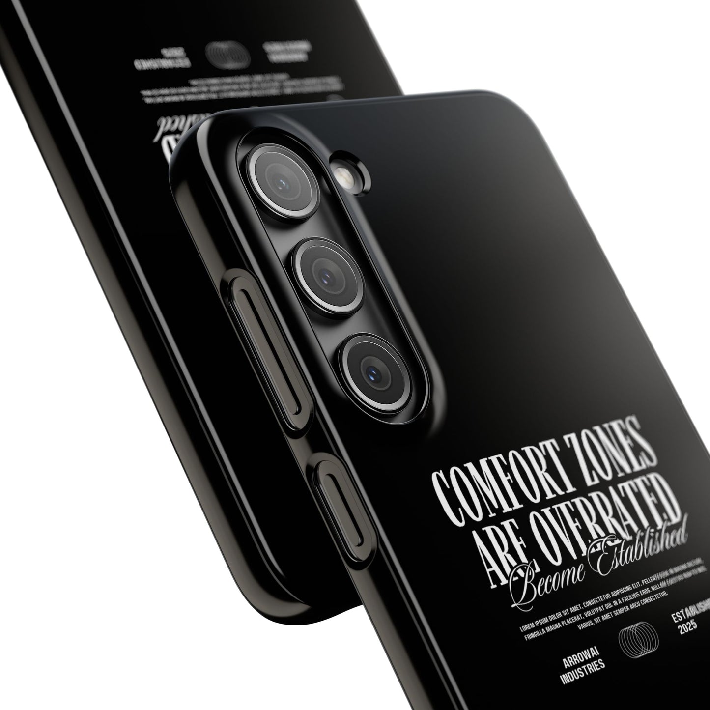 Bold Statement Snap Case – Comfort Zones Are Overrated, Phone Cover, Gift for Him/Her, Trendy Case, Motivational Accessory
