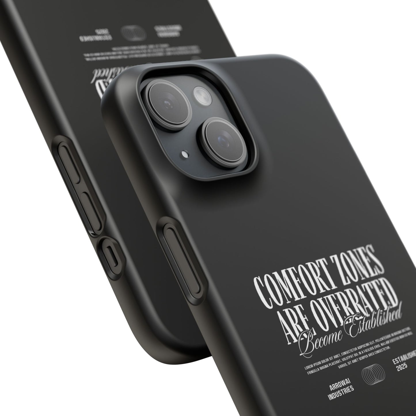Bold Statement Snap Case – Comfort Zones Are Overrated, Phone Cover, Gift for Him/Her, Trendy Case, Motivational Accessory