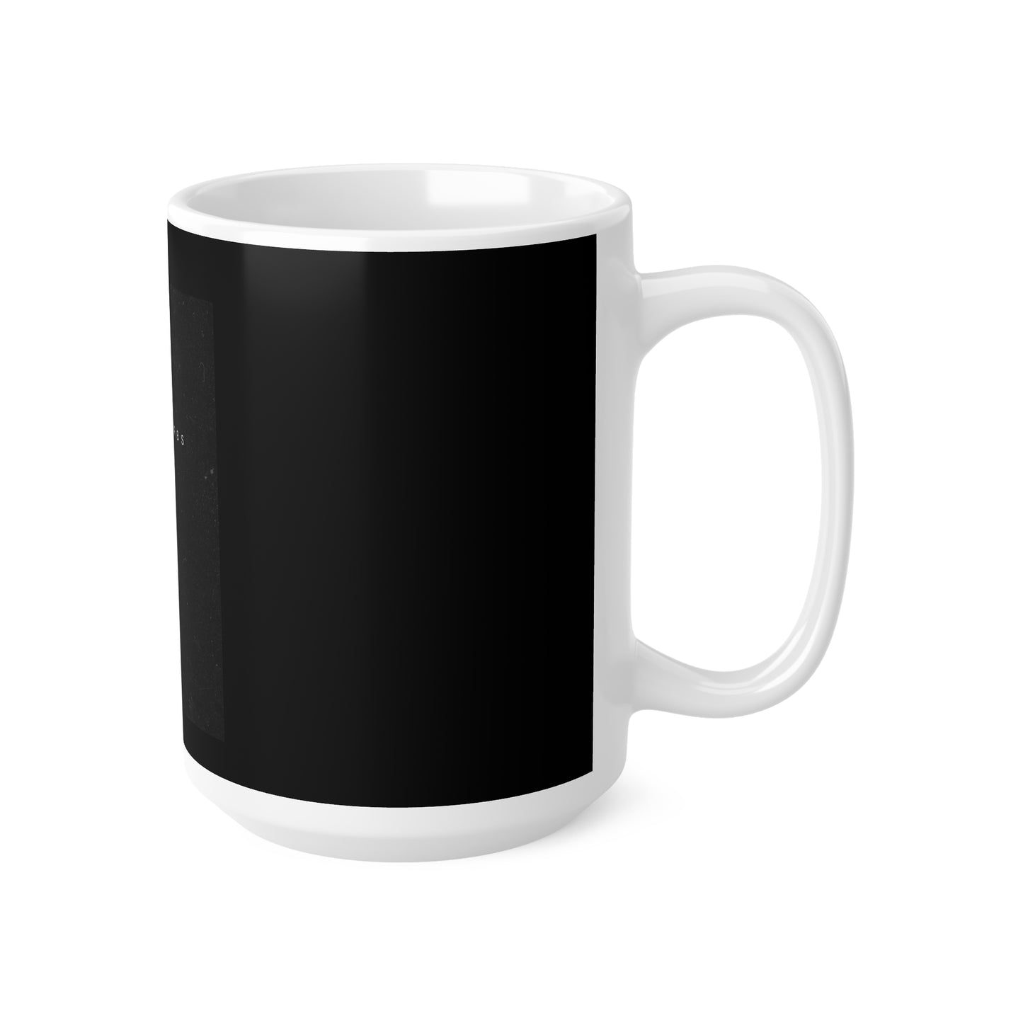 Elegant Proverbs Ceramic Coffee Mug - Inspirational Black Design