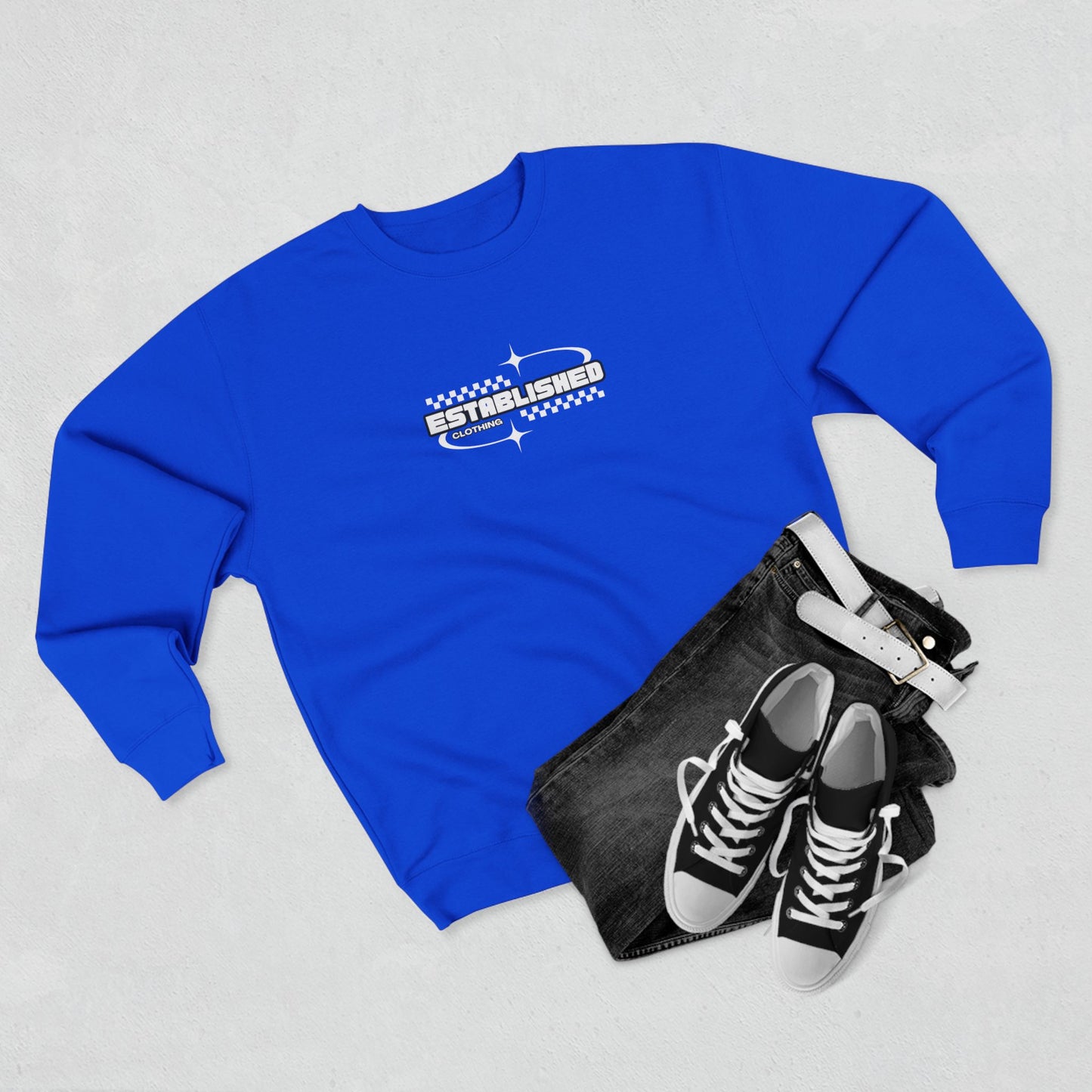 Established "Race" Crewneck Sweatshirt