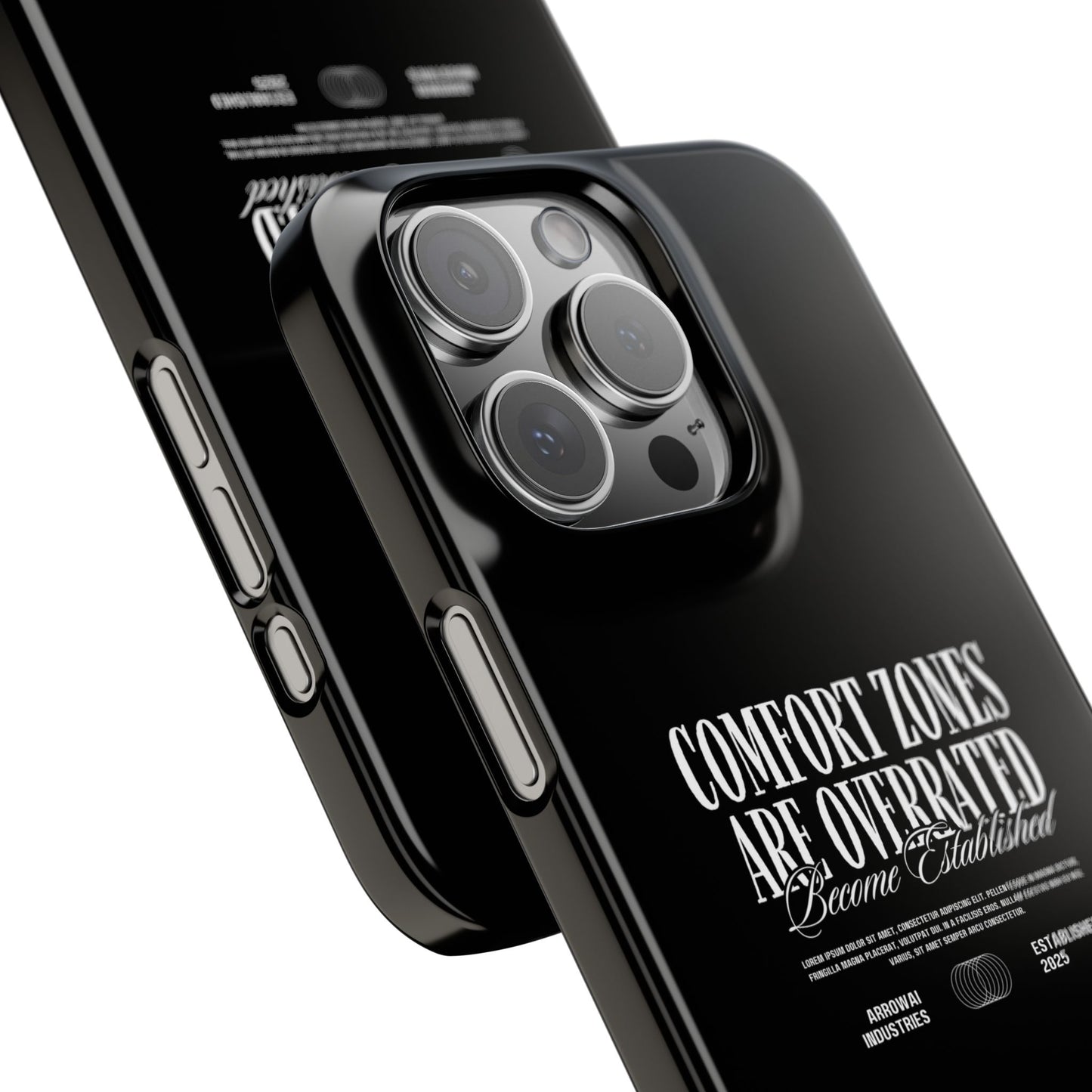 Bold Statement Snap Case – Comfort Zones Are Overrated, Phone Cover, Gift for Him/Her, Trendy Case, Motivational Accessory