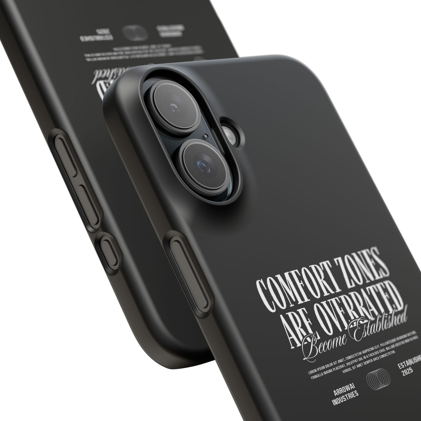 Bold Statement Snap Case – Comfort Zones Are Overrated, Phone Cover, Gift for Him/Her, Trendy Case, Motivational Accessory