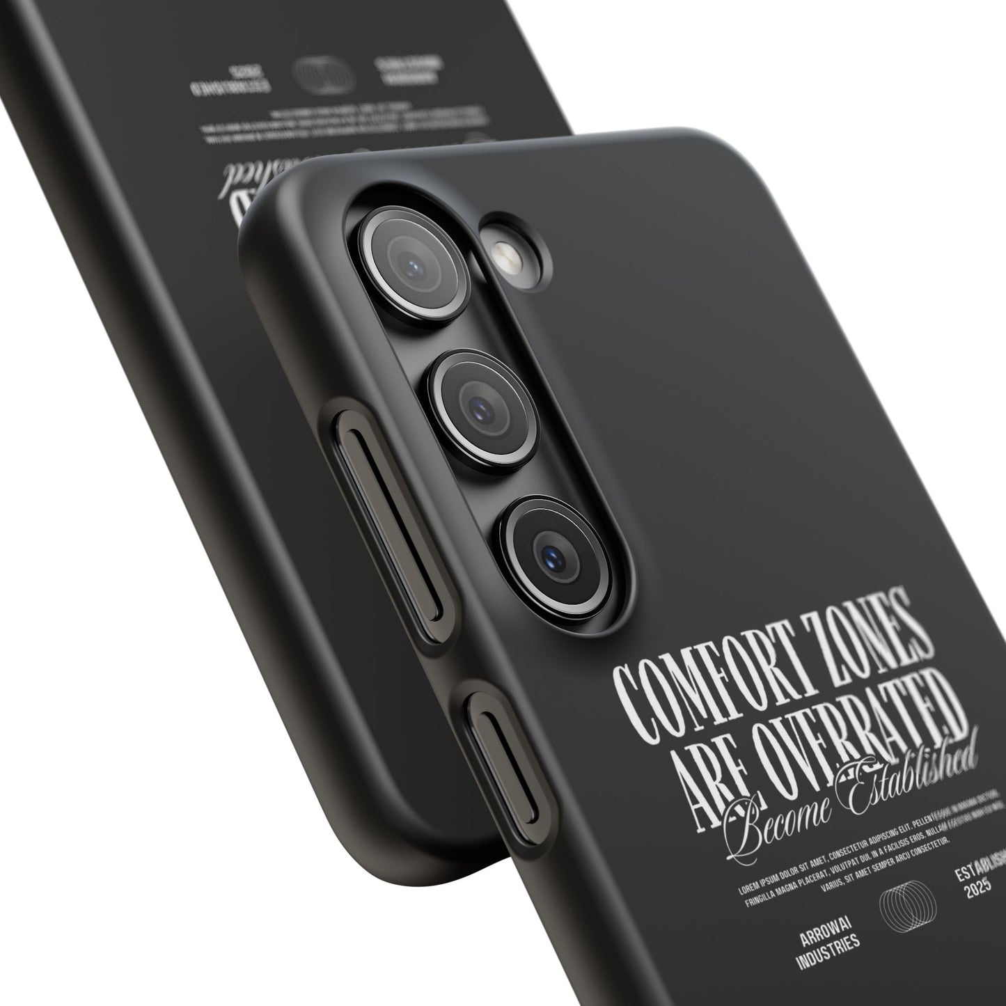 Bold Statement Snap Case – Comfort Zones Are Overrated, Phone Cover, Gift for Him/Her, Trendy Case, Motivational Accessory