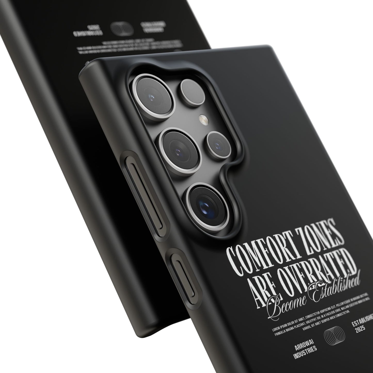 Bold Statement Snap Case – Comfort Zones Are Overrated, Phone Cover, Gift for Him/Her, Trendy Case, Motivational Accessory