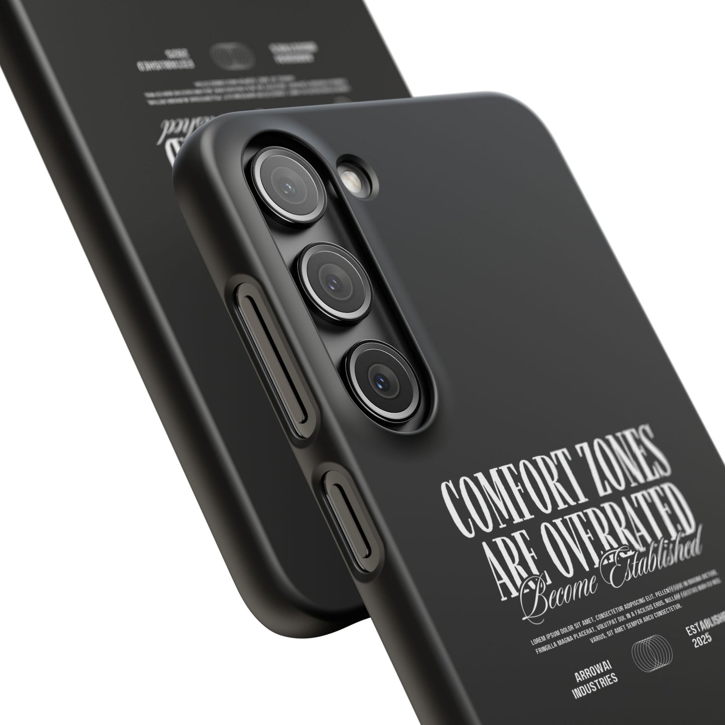 Bold Statement Snap Case – Comfort Zones Are Overrated, Phone Cover, Gift for Him/Her, Trendy Case, Motivational Accessory