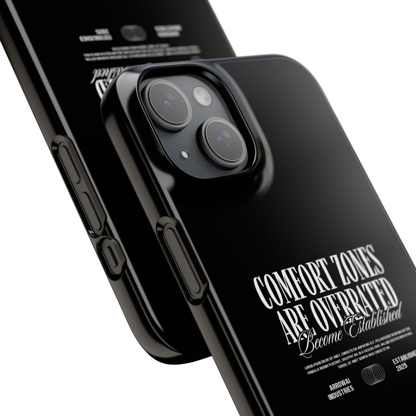 Bold Statement Snap Case – Comfort Zones Are Overrated, Phone Cover, Gift for Him/Her, Trendy Case, Motivational Accessory