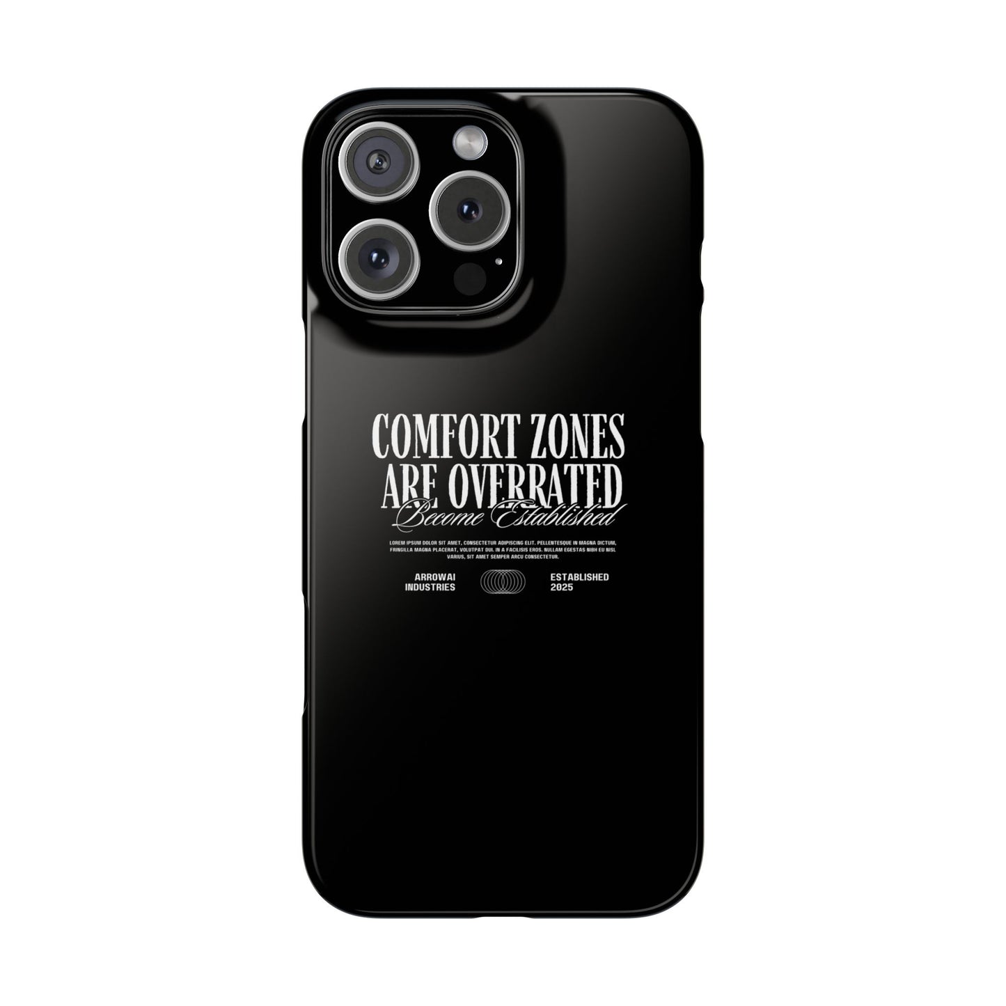 Bold Statement Snap Case – Comfort Zones Are Overrated, Phone Cover, Gift for Him/Her, Trendy Case, Motivational Accessory