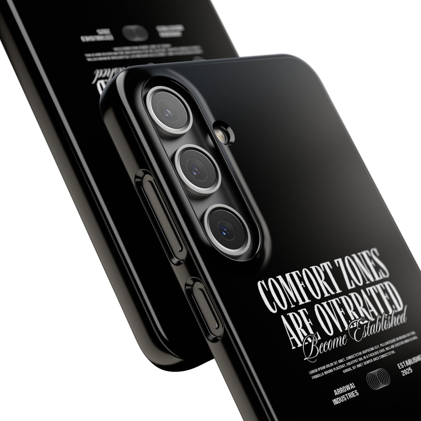 Bold Statement Snap Case – Comfort Zones Are Overrated, Phone Cover, Gift for Him/Her, Trendy Case, Motivational Accessory