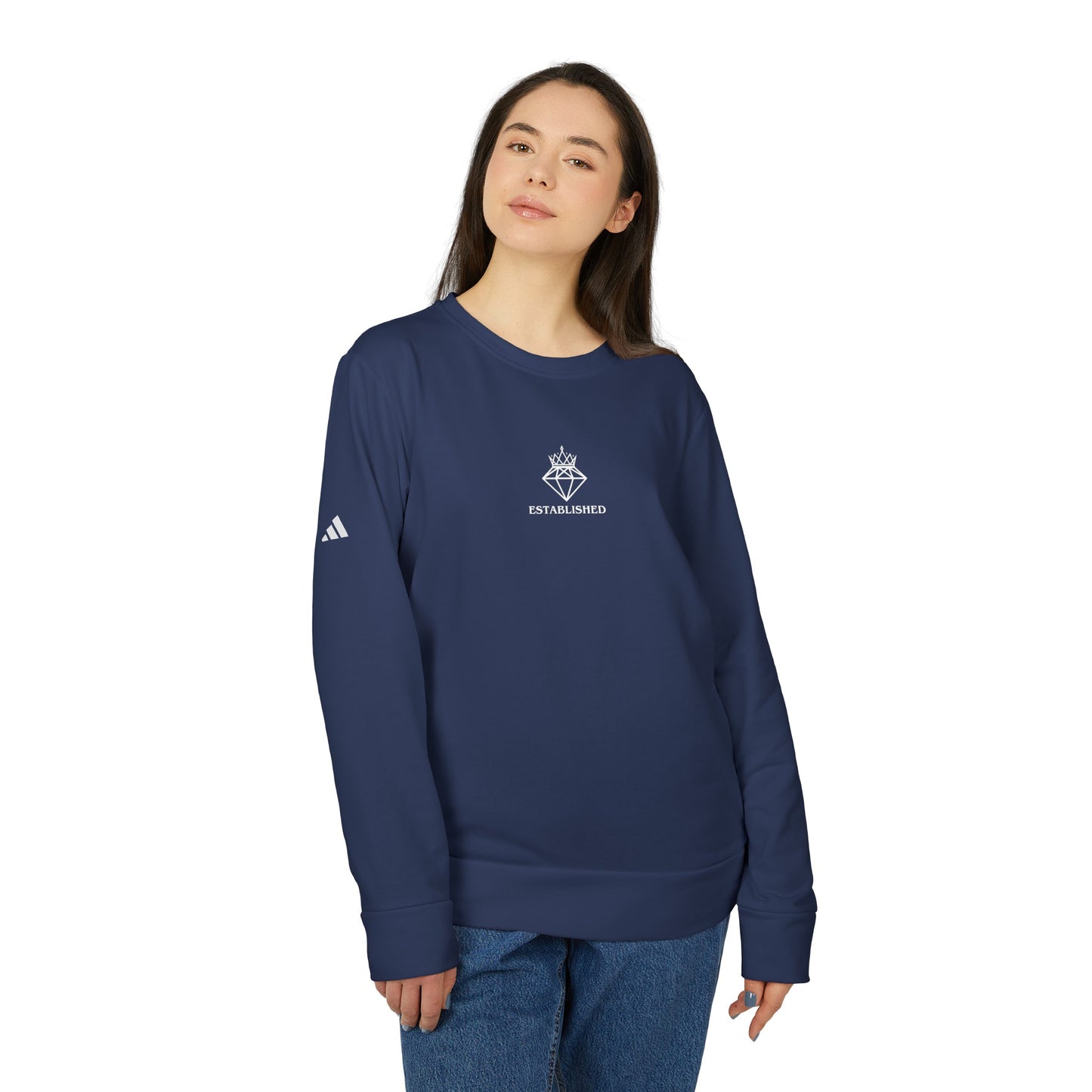 Established adidas® Unisex Fleece Crewneck Sweatshirt