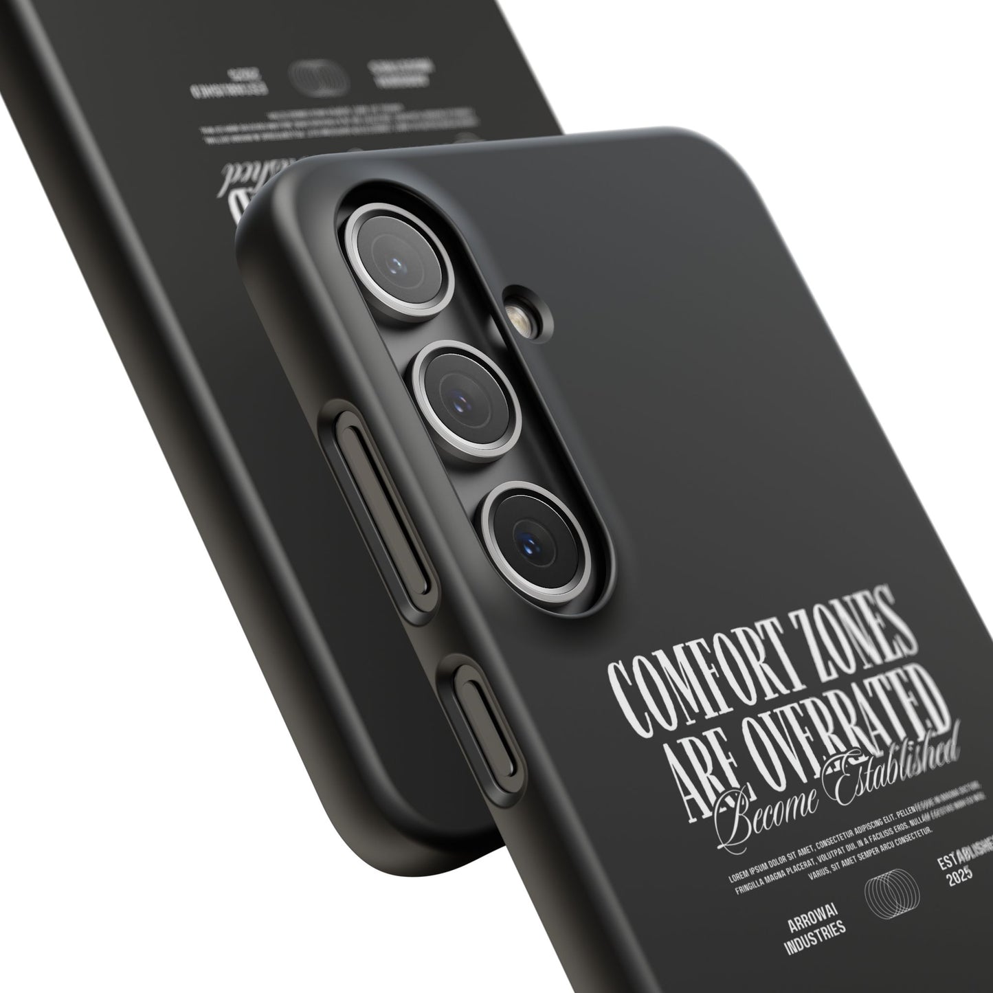 Bold Statement Snap Case – Comfort Zones Are Overrated, Phone Cover, Gift for Him/Her, Trendy Case, Motivational Accessory
