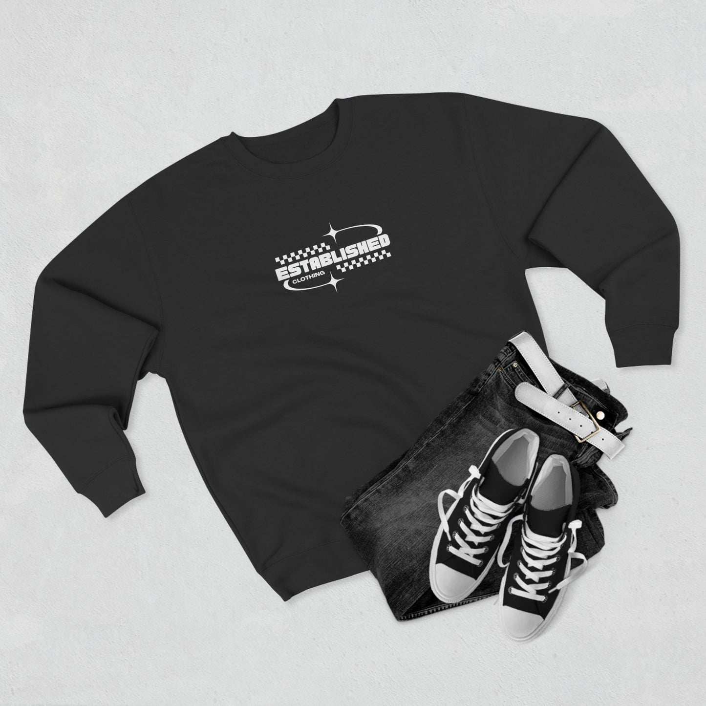 Established "Race" Crewneck Sweatshirt