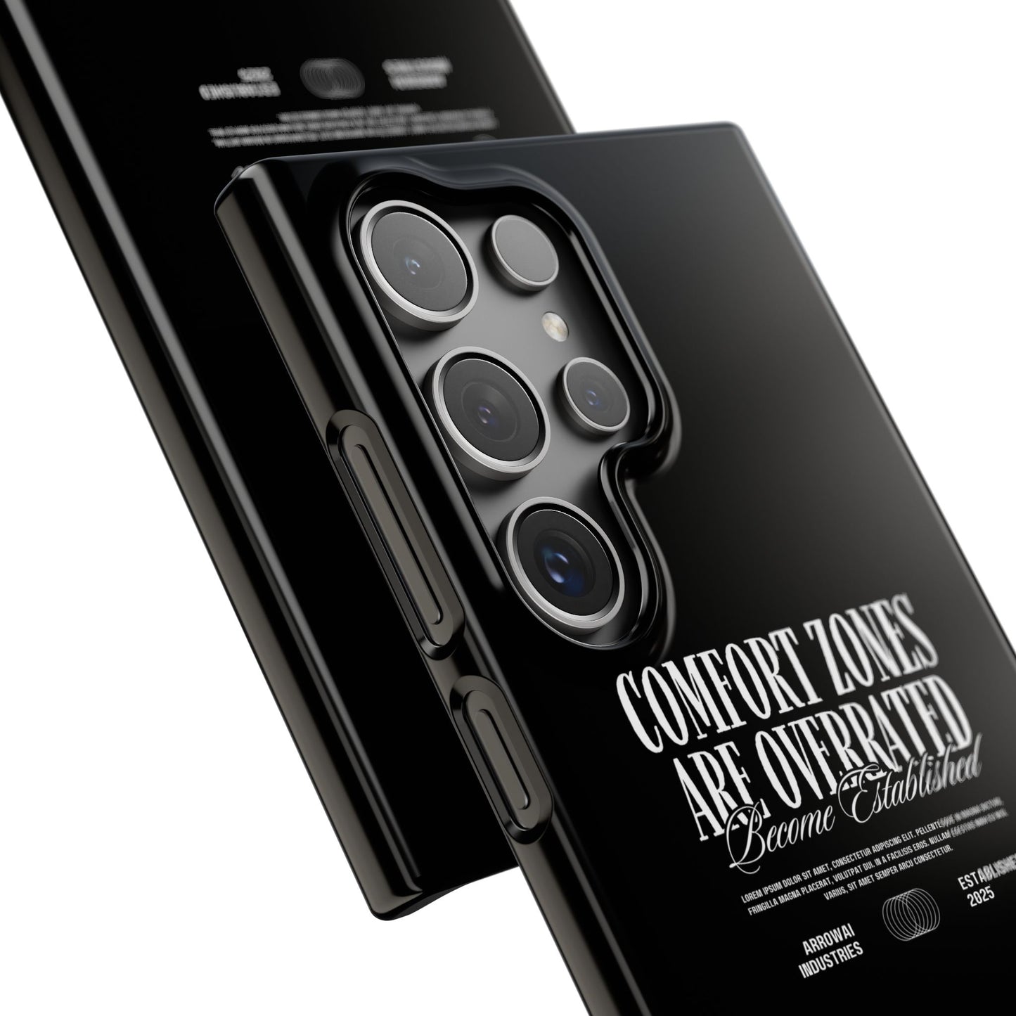 Bold Statement Snap Case – Comfort Zones Are Overrated, Phone Cover, Gift for Him/Her, Trendy Case, Motivational Accessory