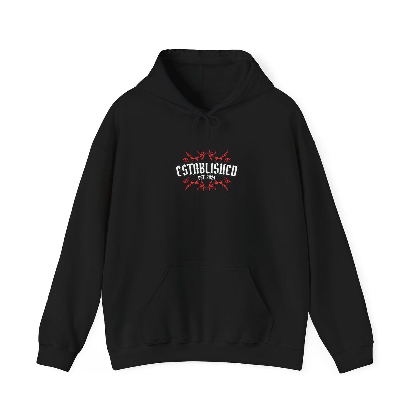 Established Black Streetwear Hoodie