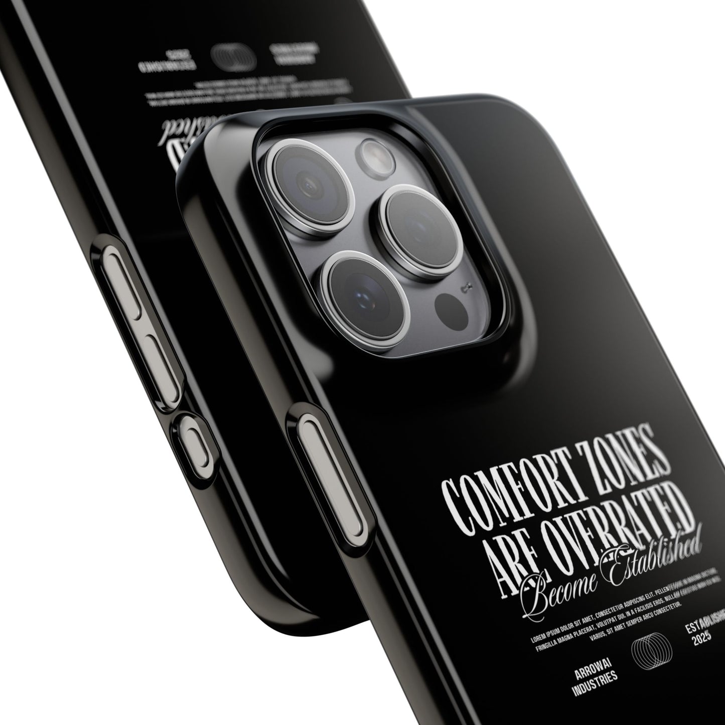 Bold Statement Snap Case – Comfort Zones Are Overrated, Phone Cover, Gift for Him/Her, Trendy Case, Motivational Accessory