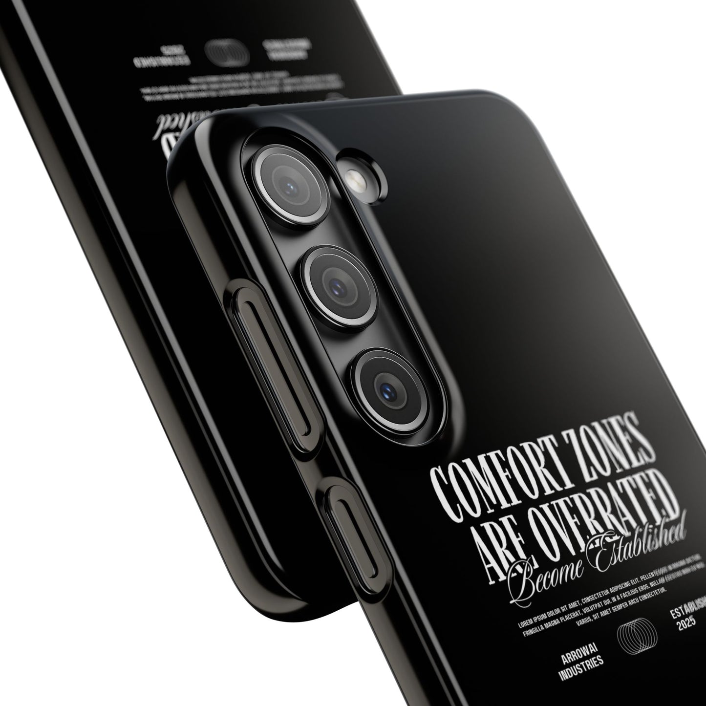 Bold Statement Snap Case – Comfort Zones Are Overrated, Phone Cover, Gift for Him/Her, Trendy Case, Motivational Accessory