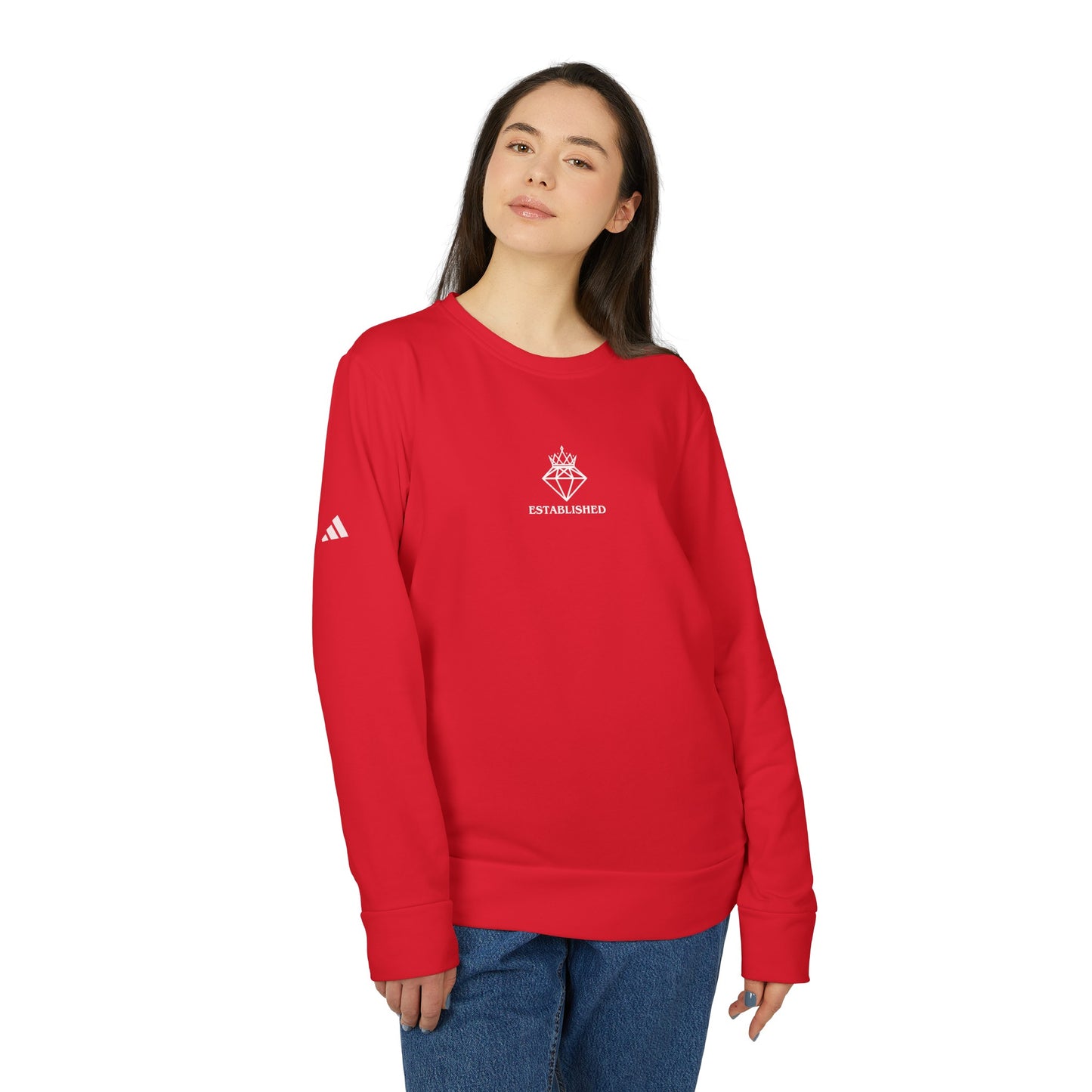 Established adidas® Unisex Fleece Crewneck Sweatshirt