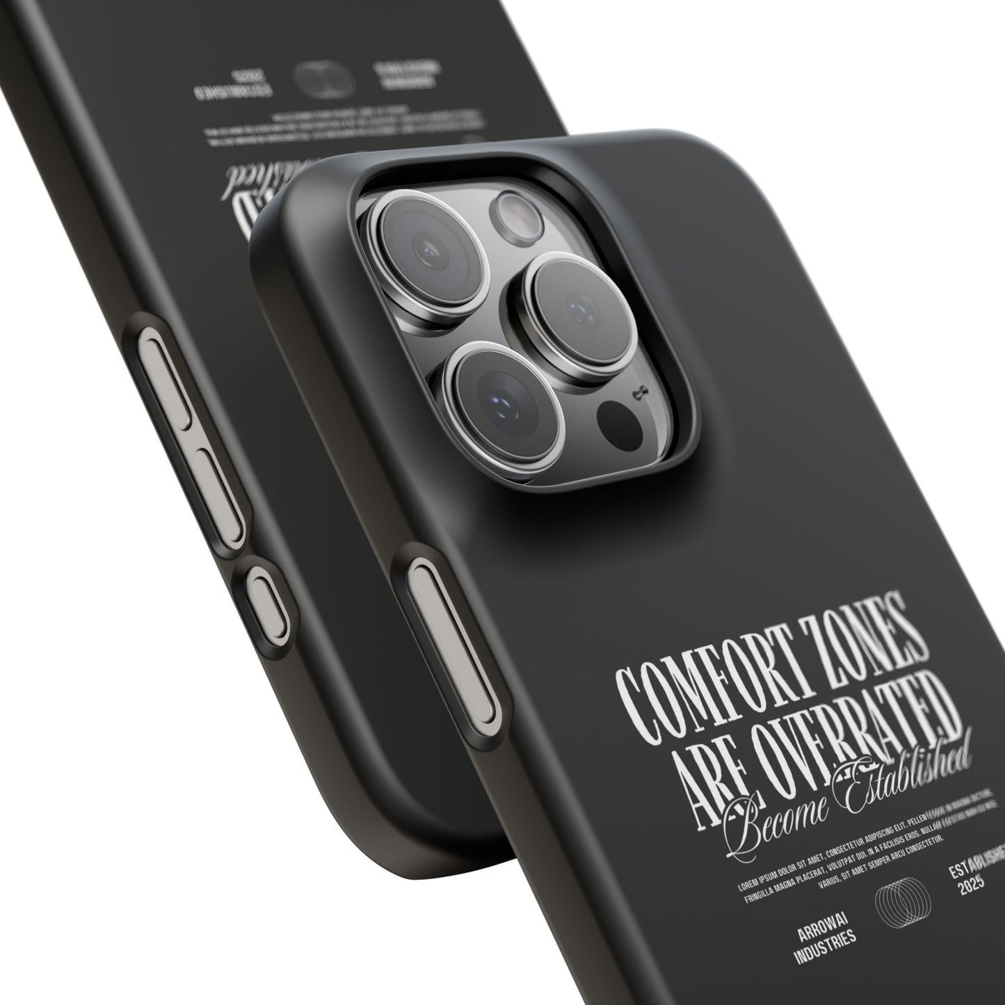 Bold Statement Snap Case – Comfort Zones Are Overrated, Phone Cover, Gift for Him/Her, Trendy Case, Motivational Accessory
