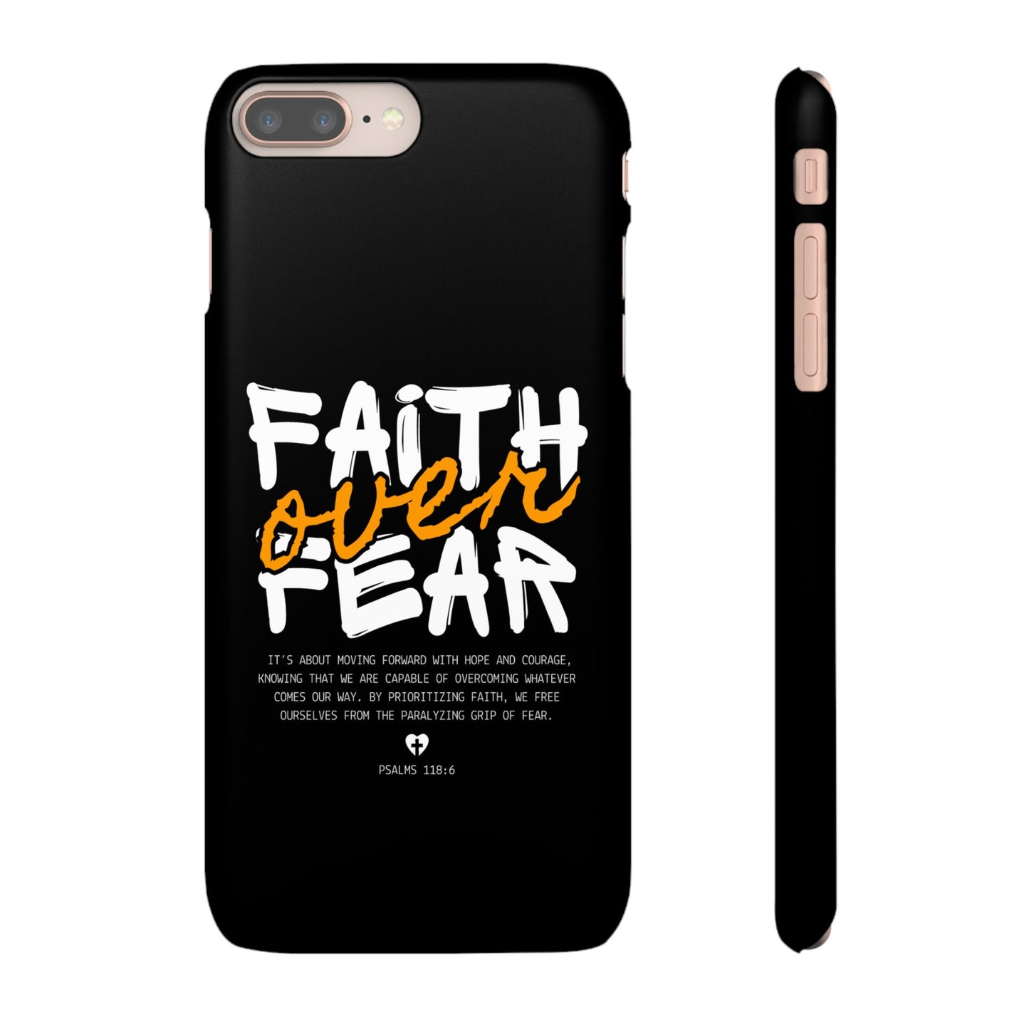 Faith Over Fear Phone Case — Christian Inspirational Snap Case