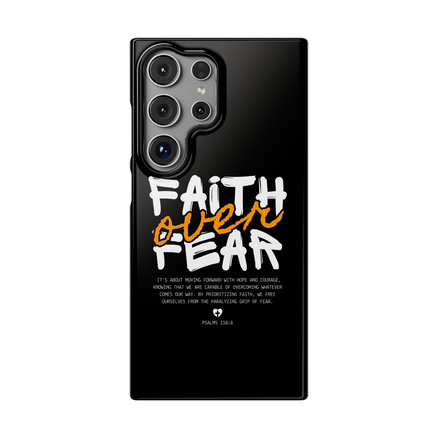 Faith Over Fear Phone Case — Christian Inspirational Snap Case