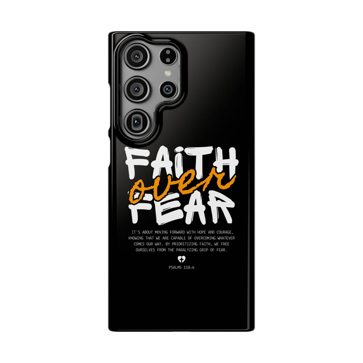 Faith Over Fear Phone Case — Christian Inspirational Snap Case