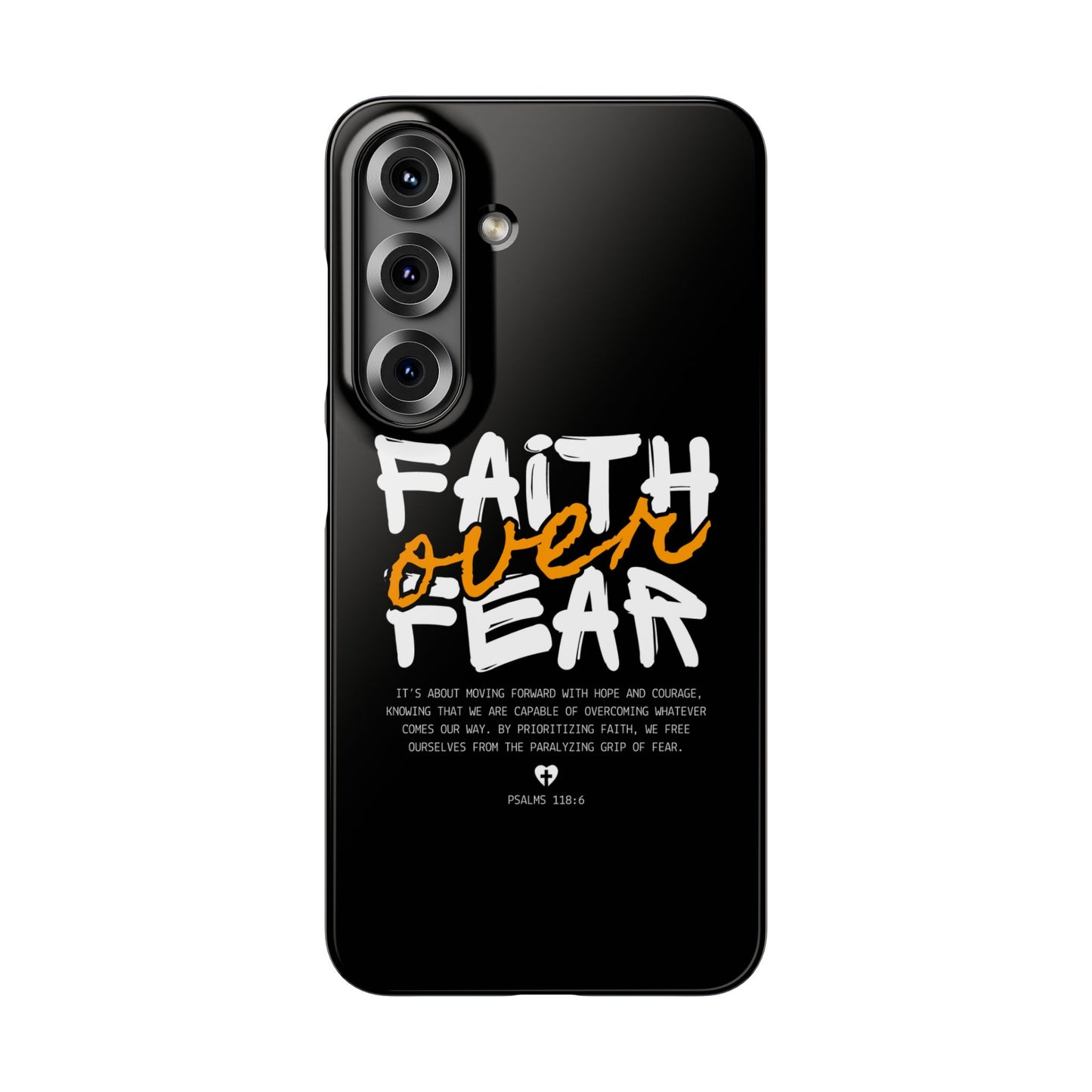 Faith Over Fear Phone Case — Christian Inspirational Snap Case