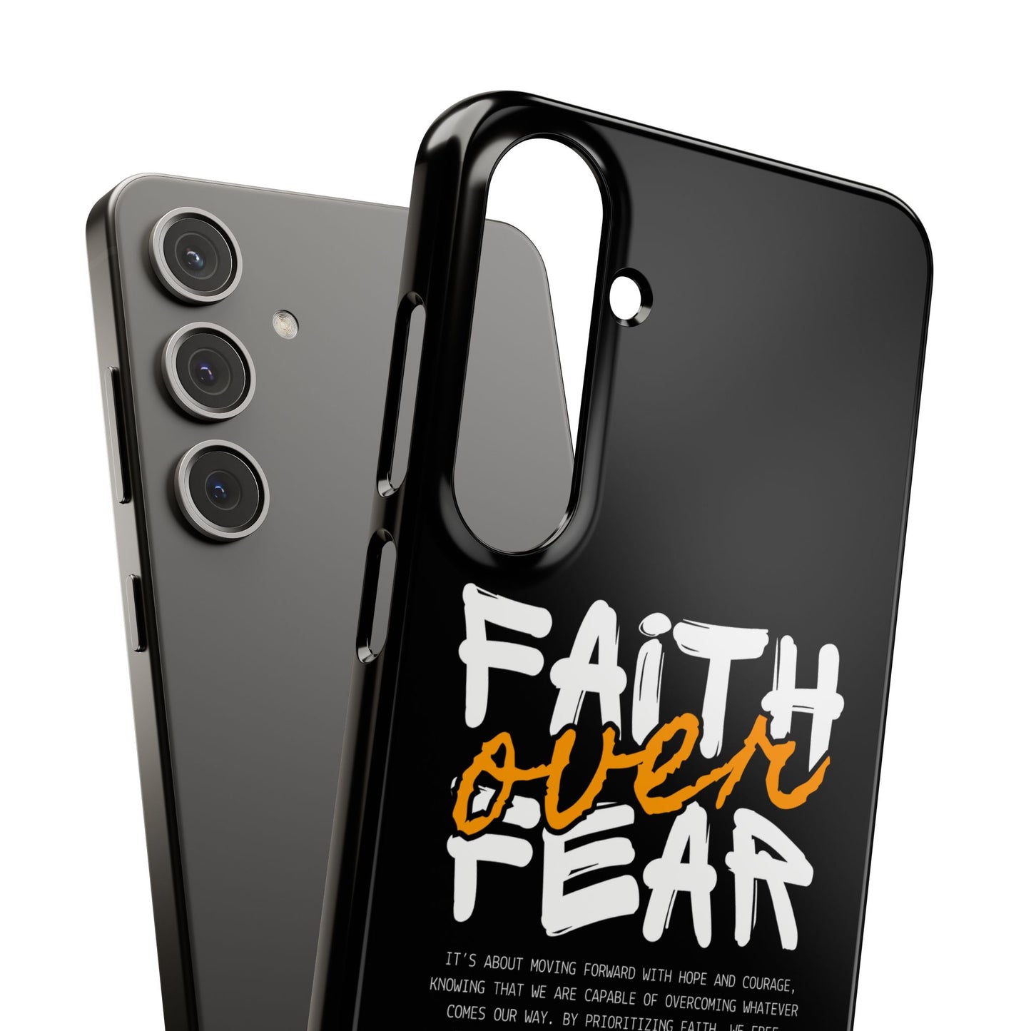 Faith Over Fear Phone Case — Christian Inspirational Snap Case