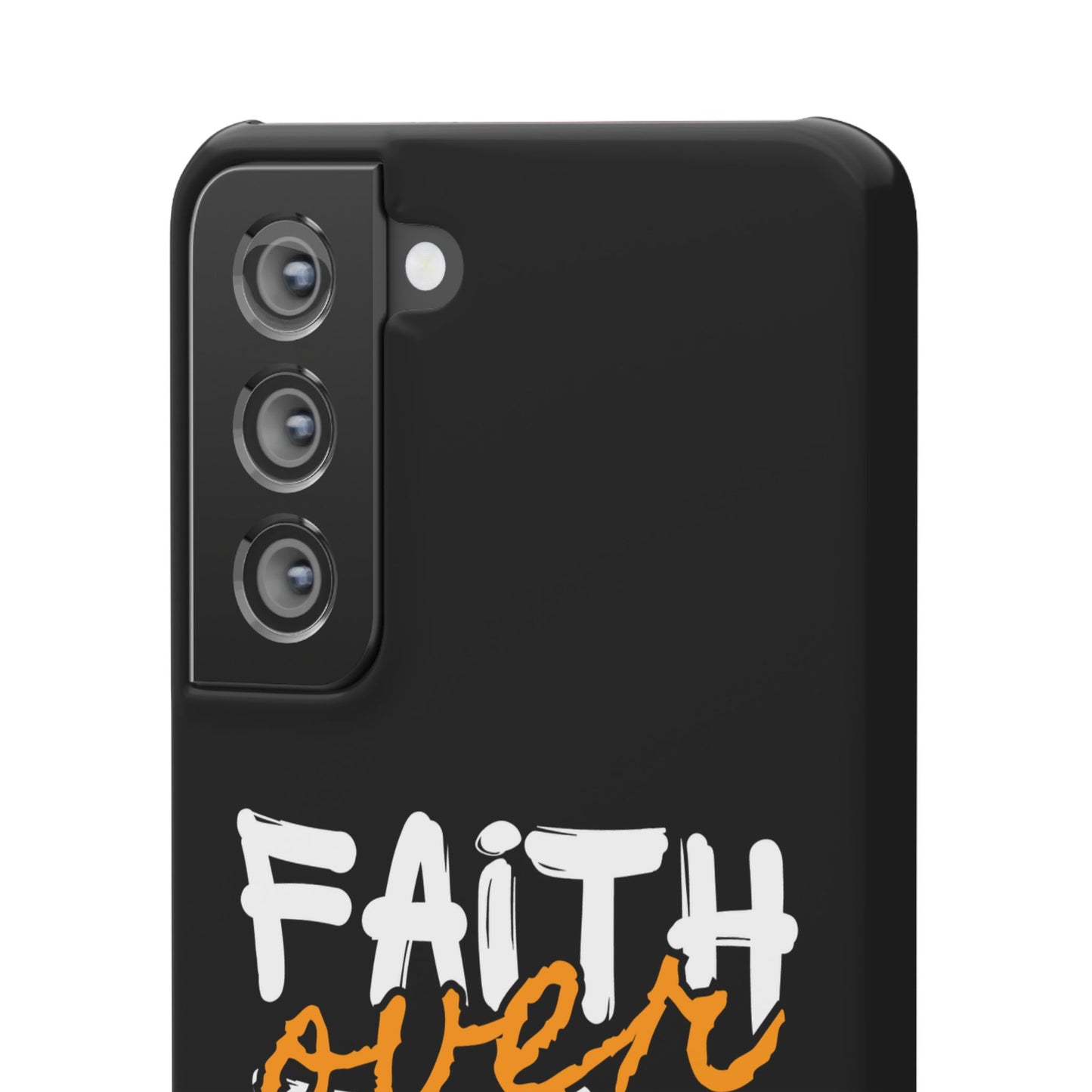 Faith Over Fear Phone Case — Christian Inspirational Snap Case