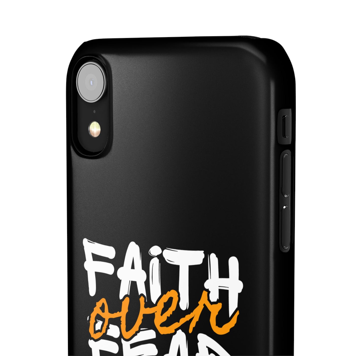 Faith Over Fear Phone Case — Christian Inspirational Snap Case