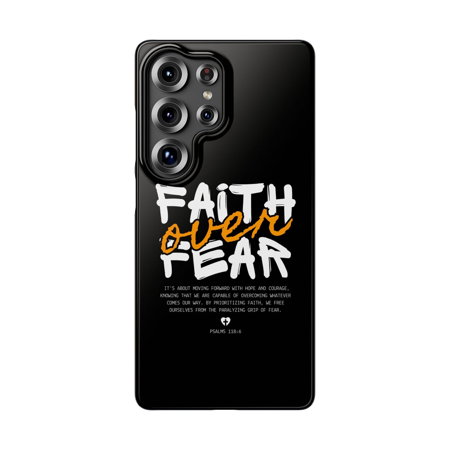 Faith Over Fear Phone Case — Christian Inspirational Snap Case