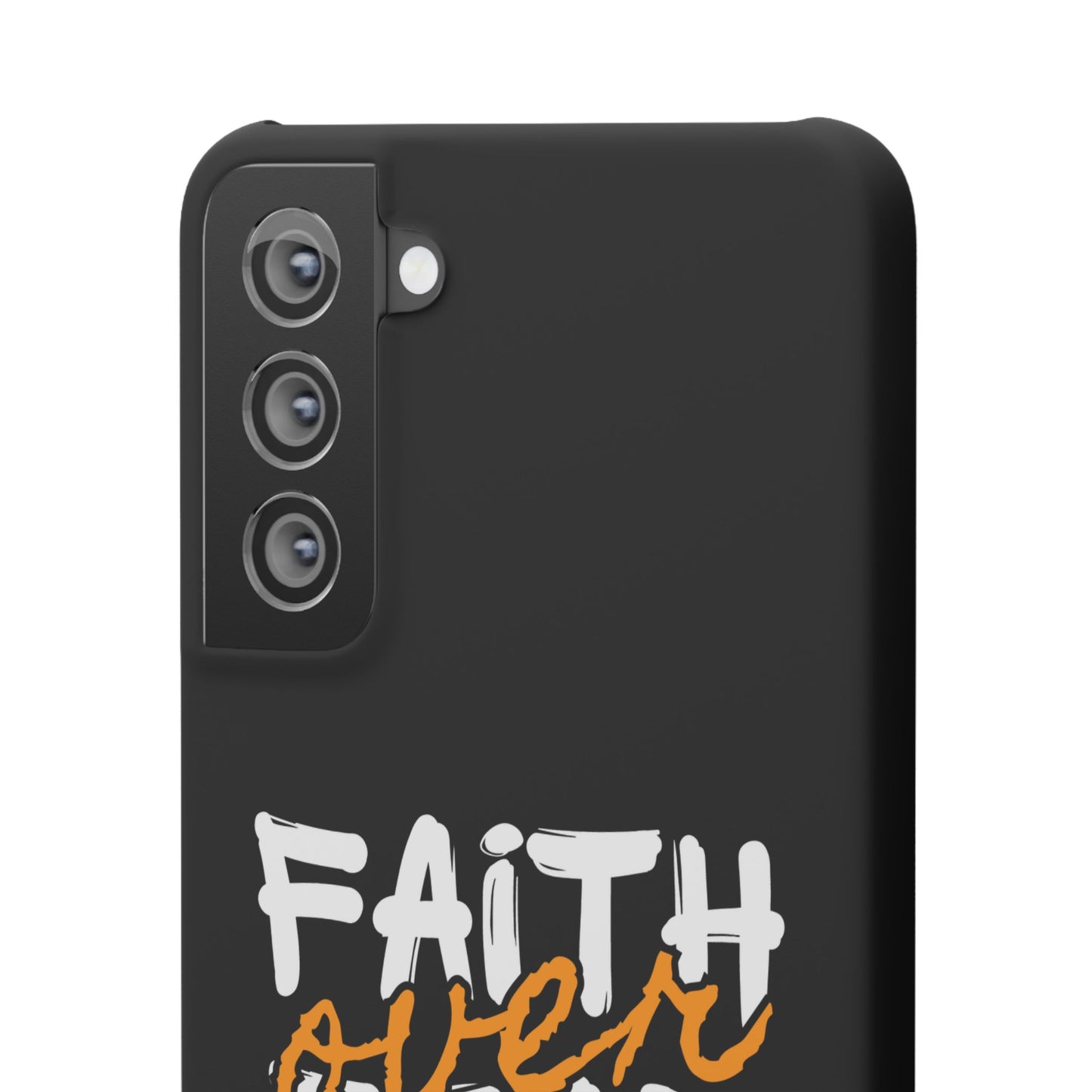 Faith Over Fear Phone Case — Christian Inspirational Snap Case