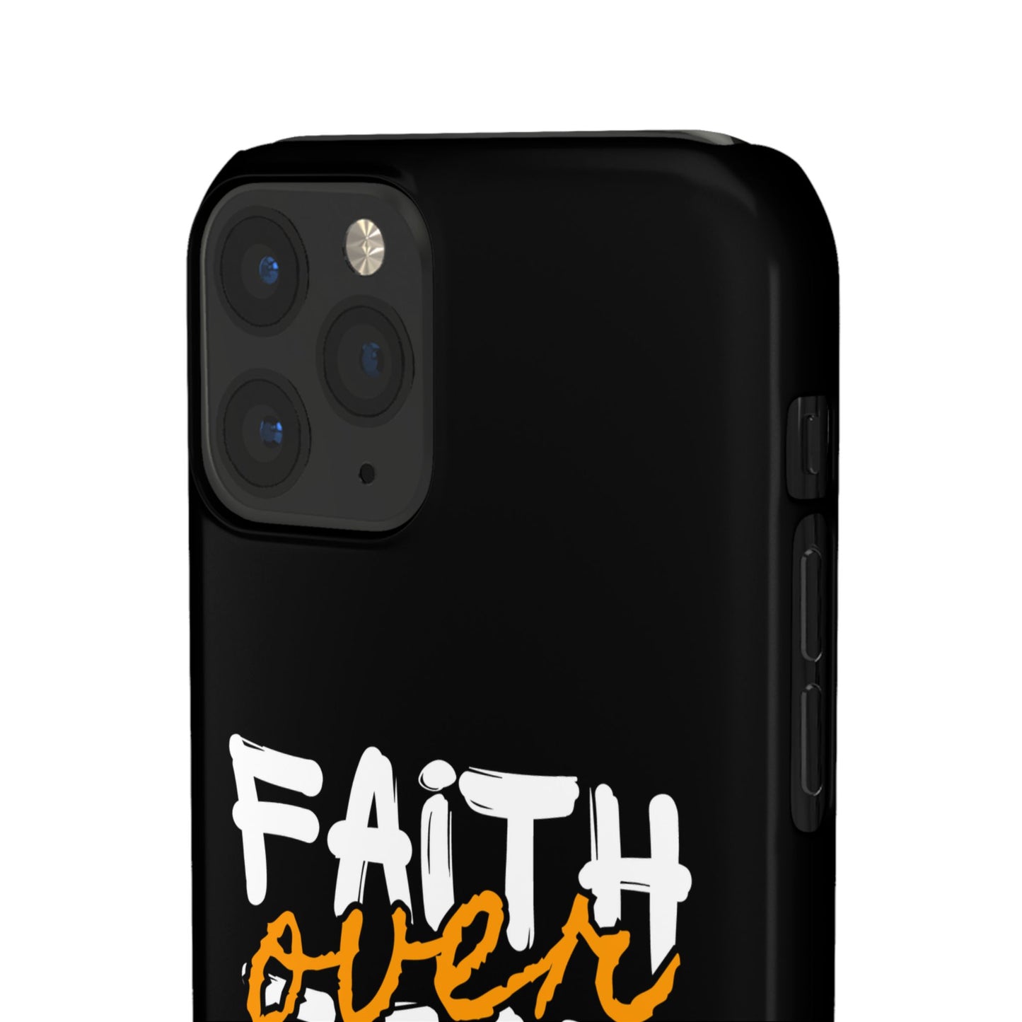 Faith Over Fear Phone Case — Christian Inspirational Snap Case