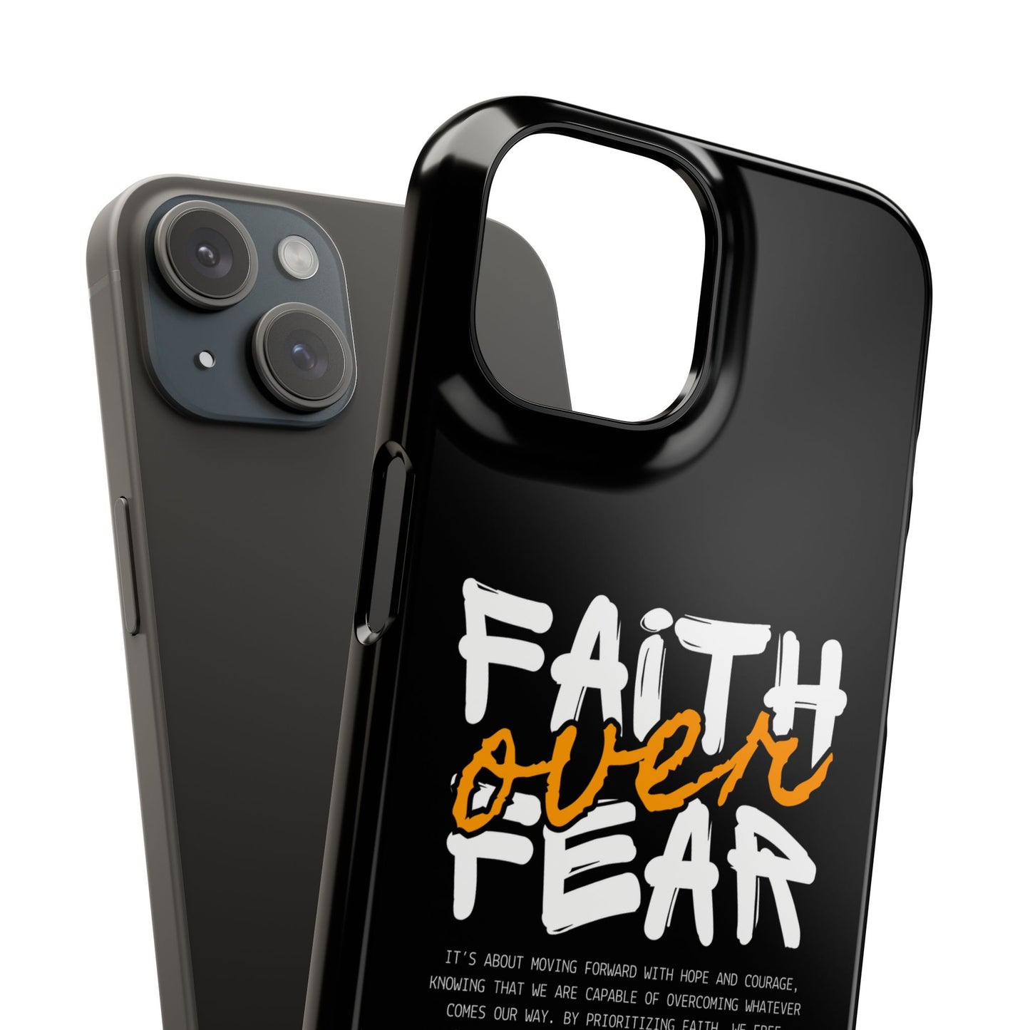Faith Over Fear Phone Case — Christian Inspirational Snap Case