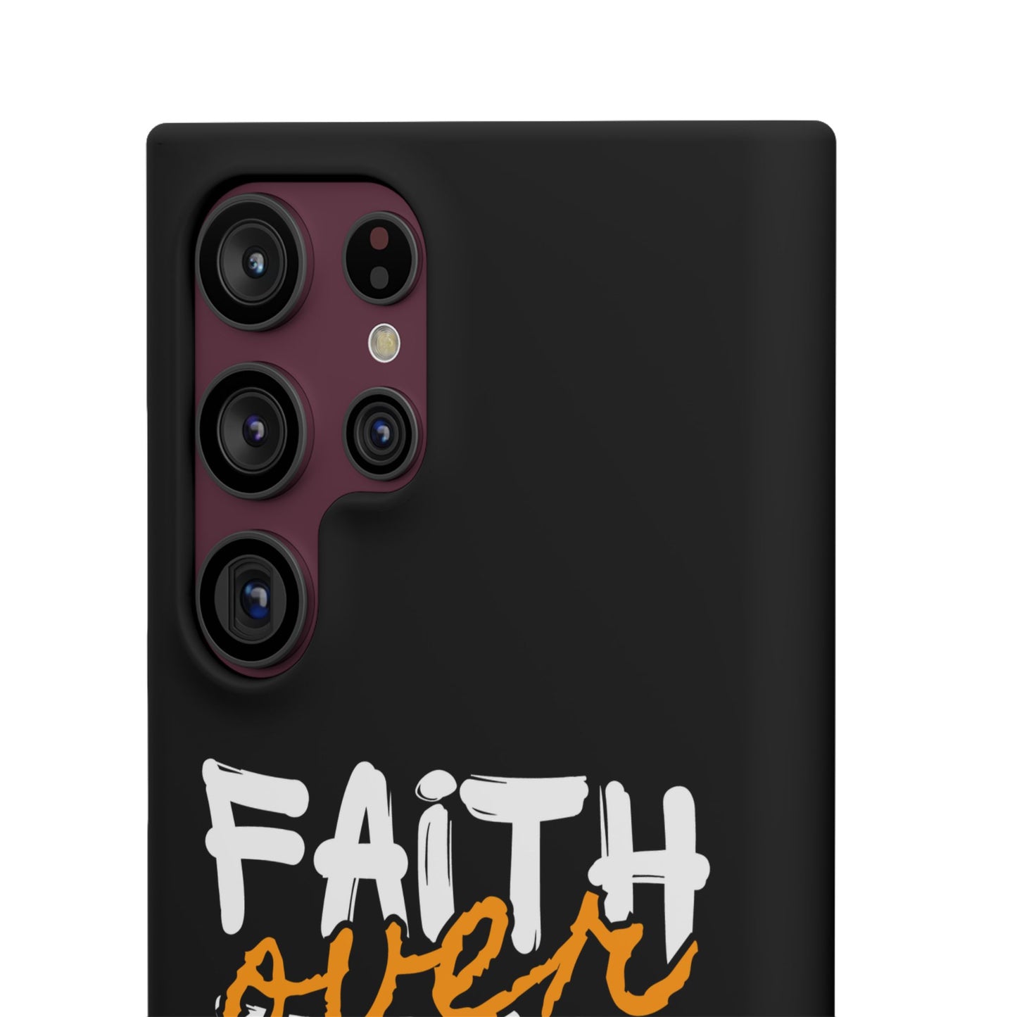 Faith Over Fear Phone Case — Christian Inspirational Snap Case