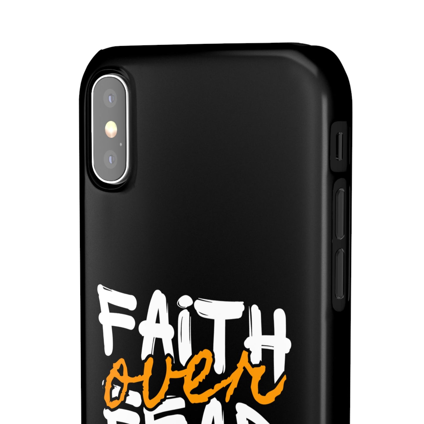 Faith Over Fear Phone Case — Christian Inspirational Snap Case