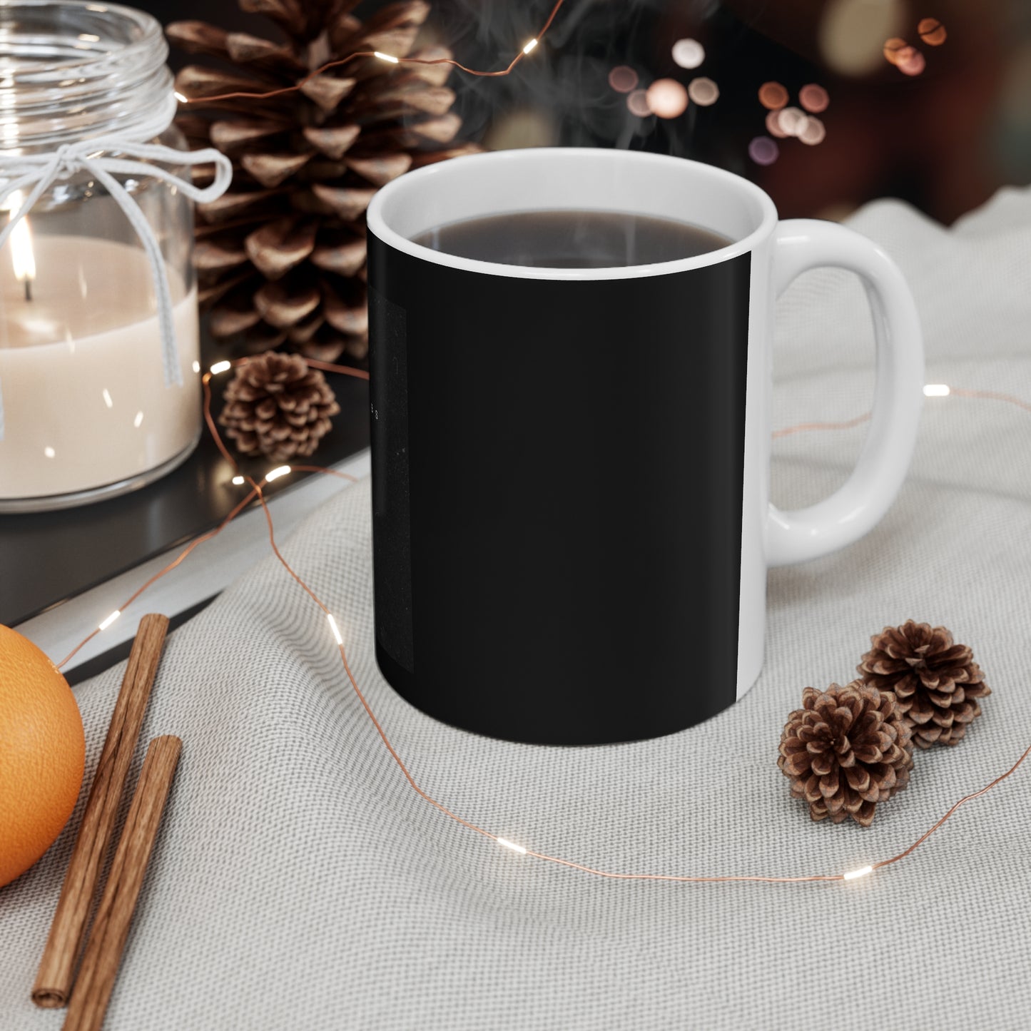 Elegant Proverbs Ceramic Coffee Mug - Inspirational Black Design
