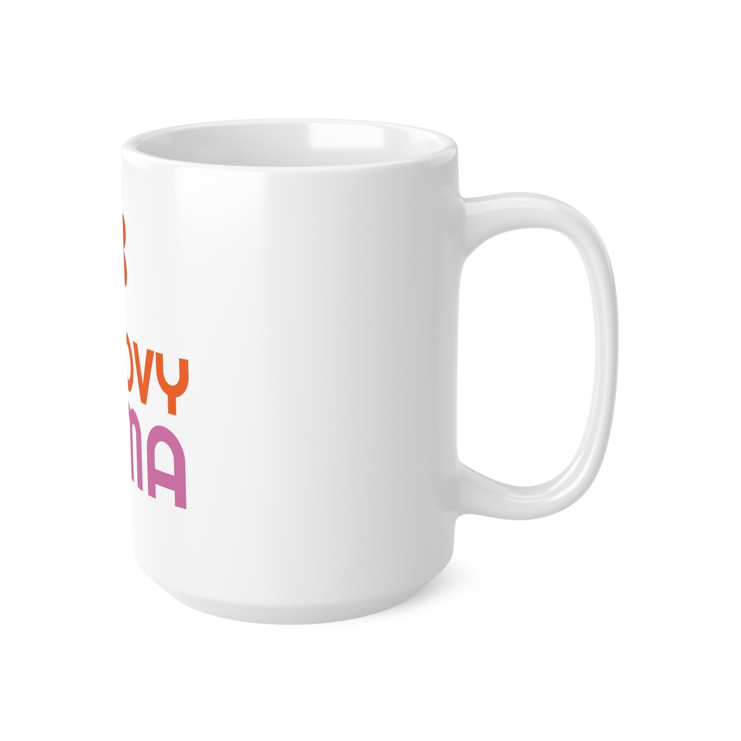 Groovy Mama Ceramic Coffee Mug — Retro Flower 11oz & 15oz