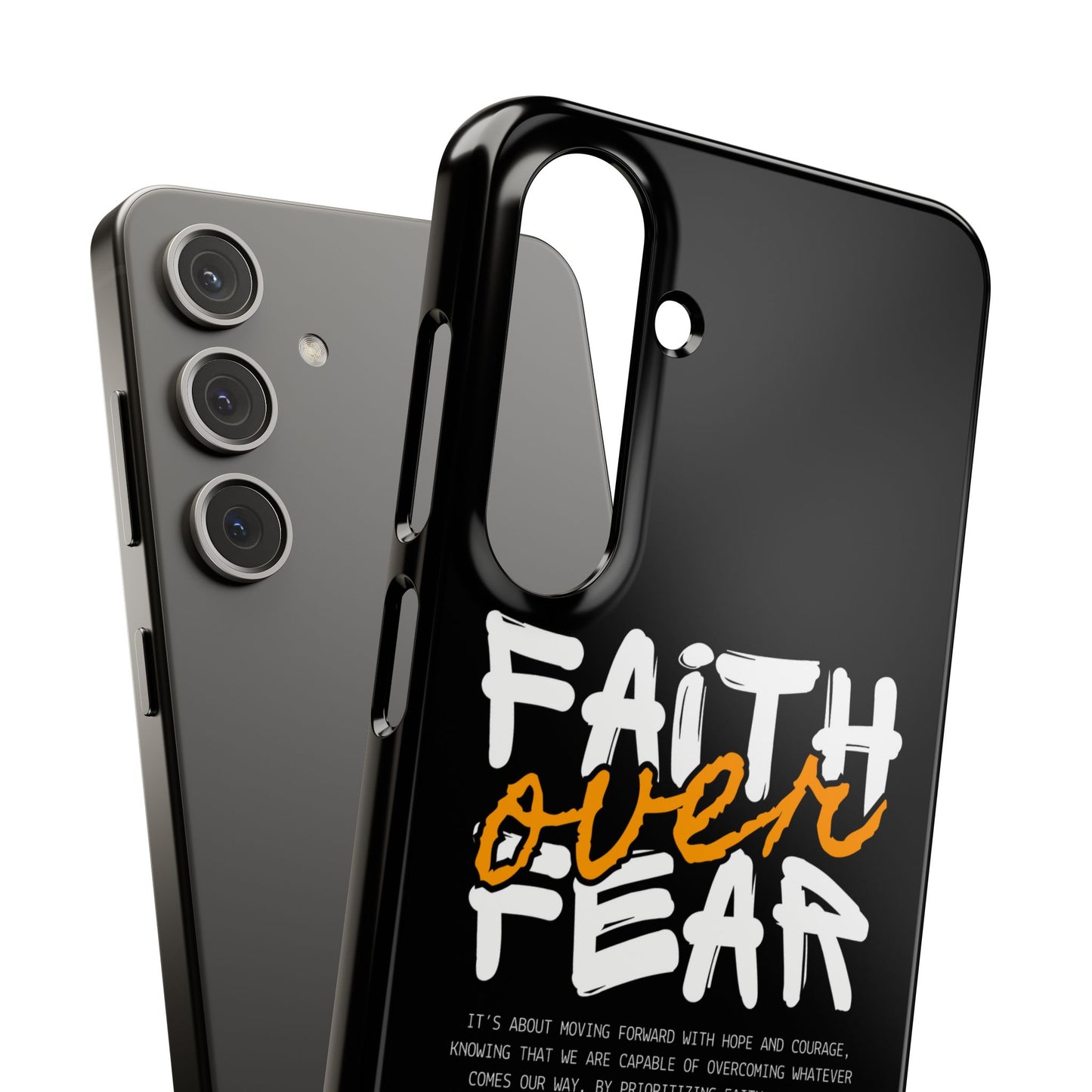 Faith Over Fear Phone Case — Christian Inspirational Snap Case