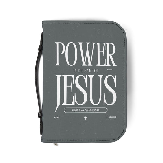 Power in the Name of Jesus Bible Cover, Christian Book Sleeve, Religious Gift, Bible Organizers, Faith-Based Journal Cover, [...]
