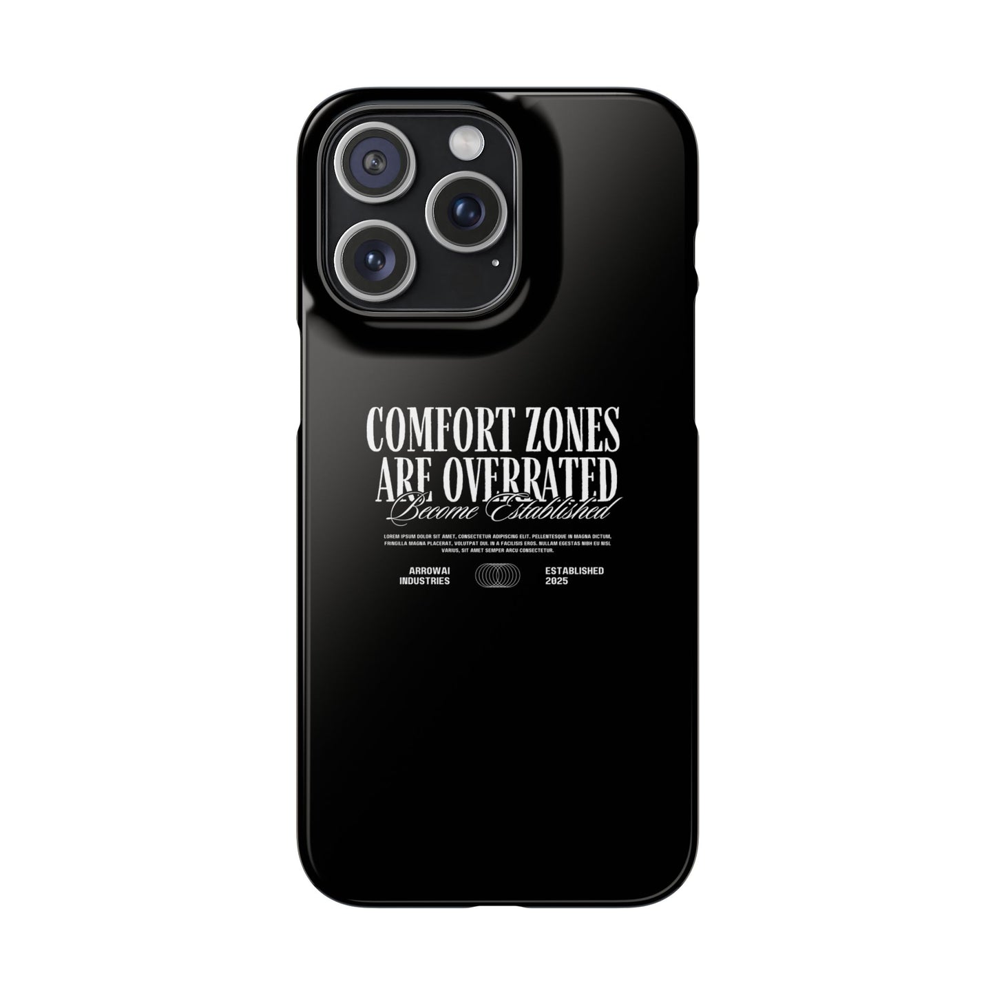 Bold Statement Snap Case – Comfort Zones Are Overrated, Phone Cover, Gift for Him/Her, Trendy Case, Motivational Accessory