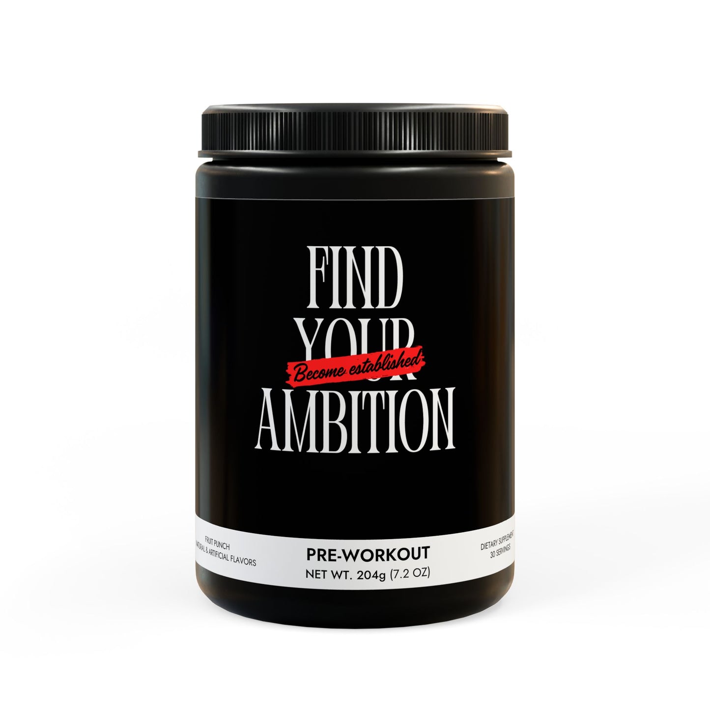 Pre-Workout Supplement, Fruit Punch (204g, 7.1oz)