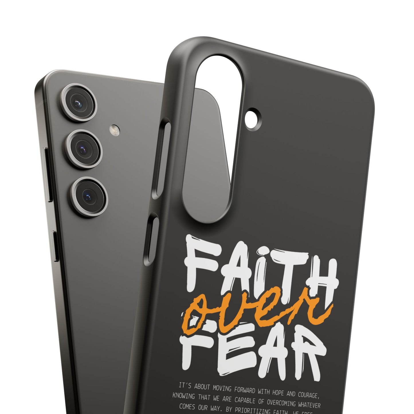 Faith Over Fear Phone Case — Christian Inspirational Snap Case