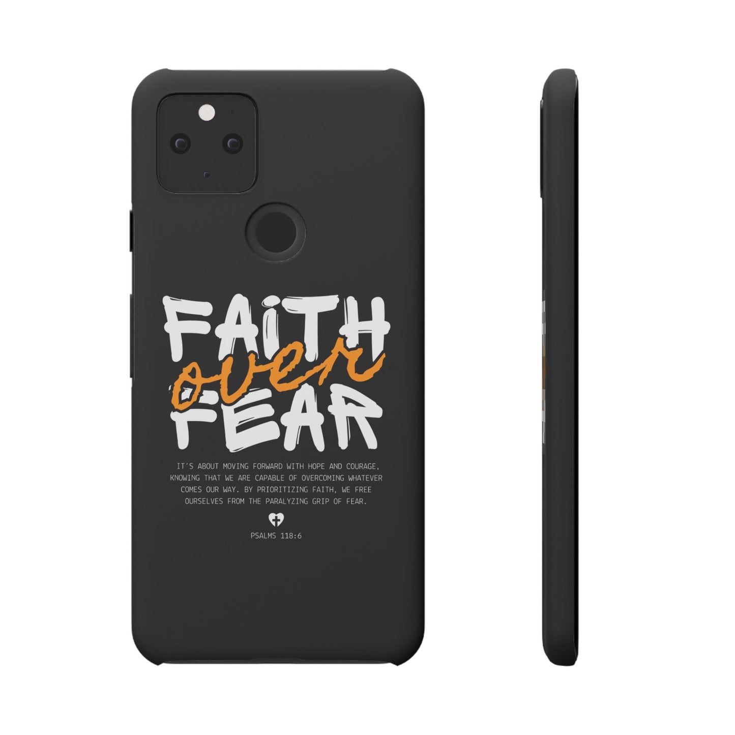 Faith Over Fear Phone Case — Christian Inspirational Snap Case