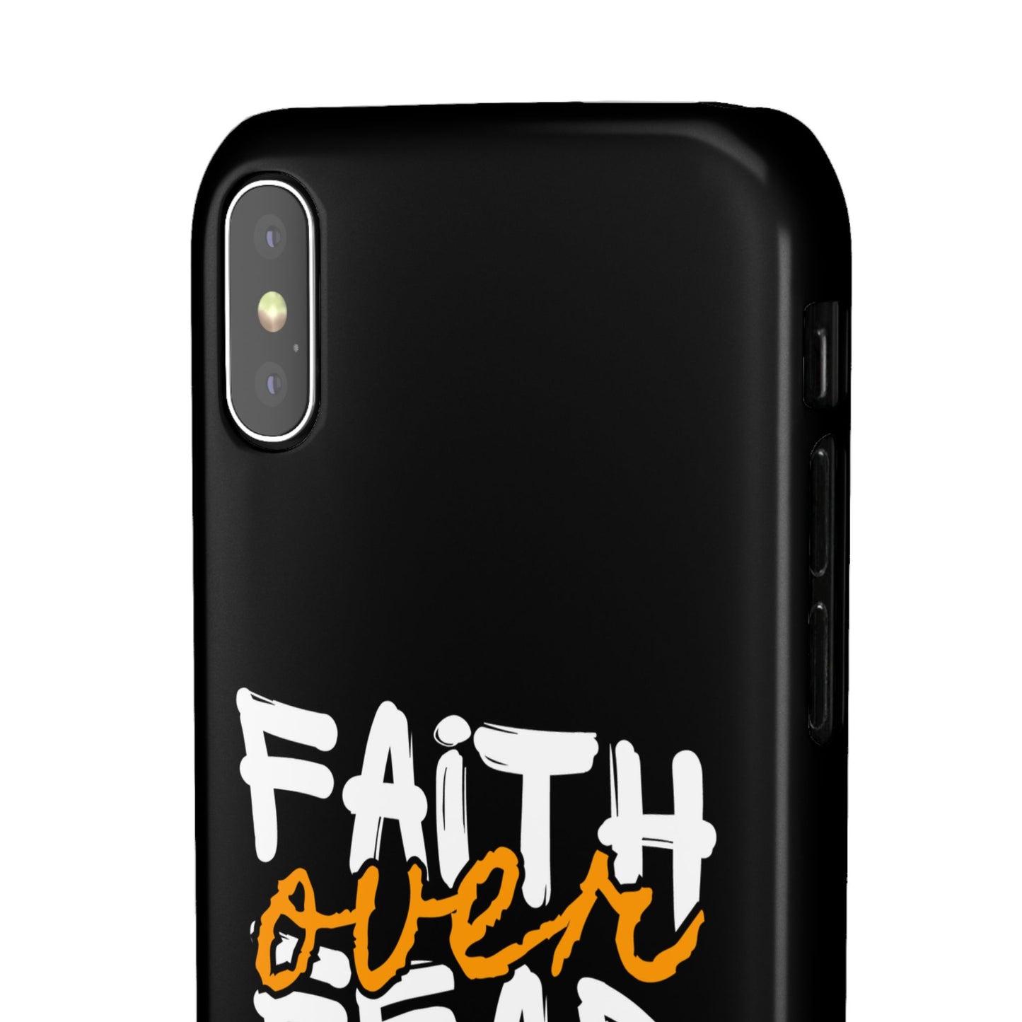 Faith Over Fear Phone Case — Christian Inspirational Snap Case