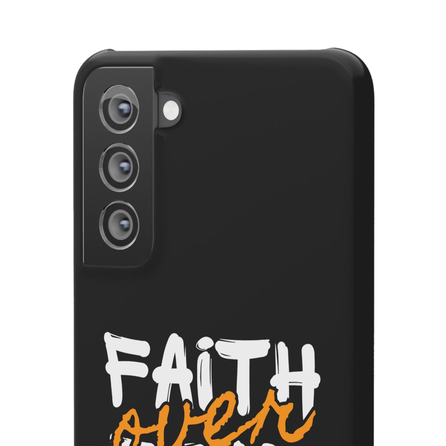 Faith Over Fear Phone Case — Christian Inspirational Snap Case