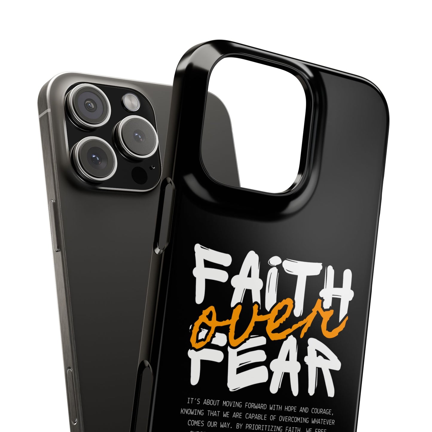 Faith Over Fear Phone Case — Christian Inspirational Snap Case
