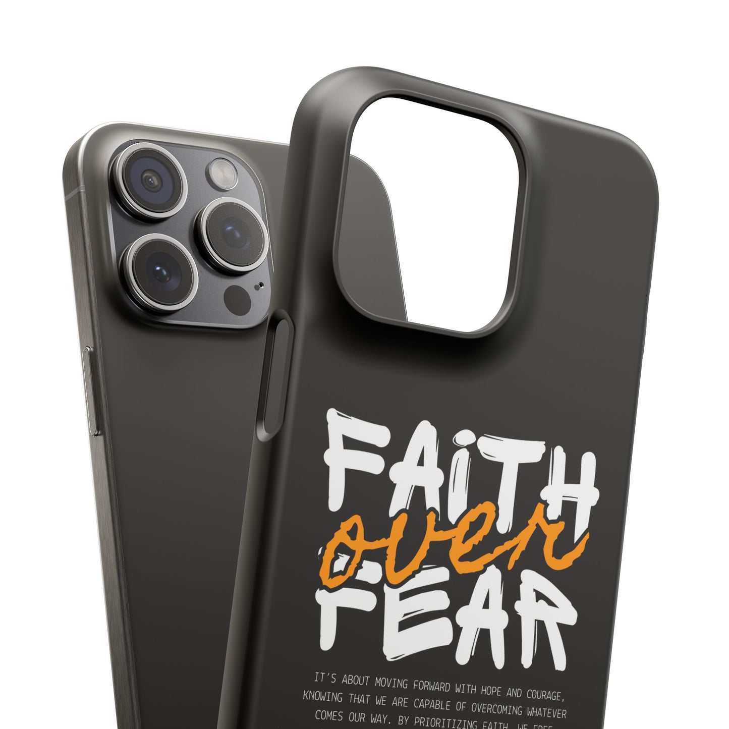 Faith Over Fear Phone Case — Christian Inspirational Snap Case