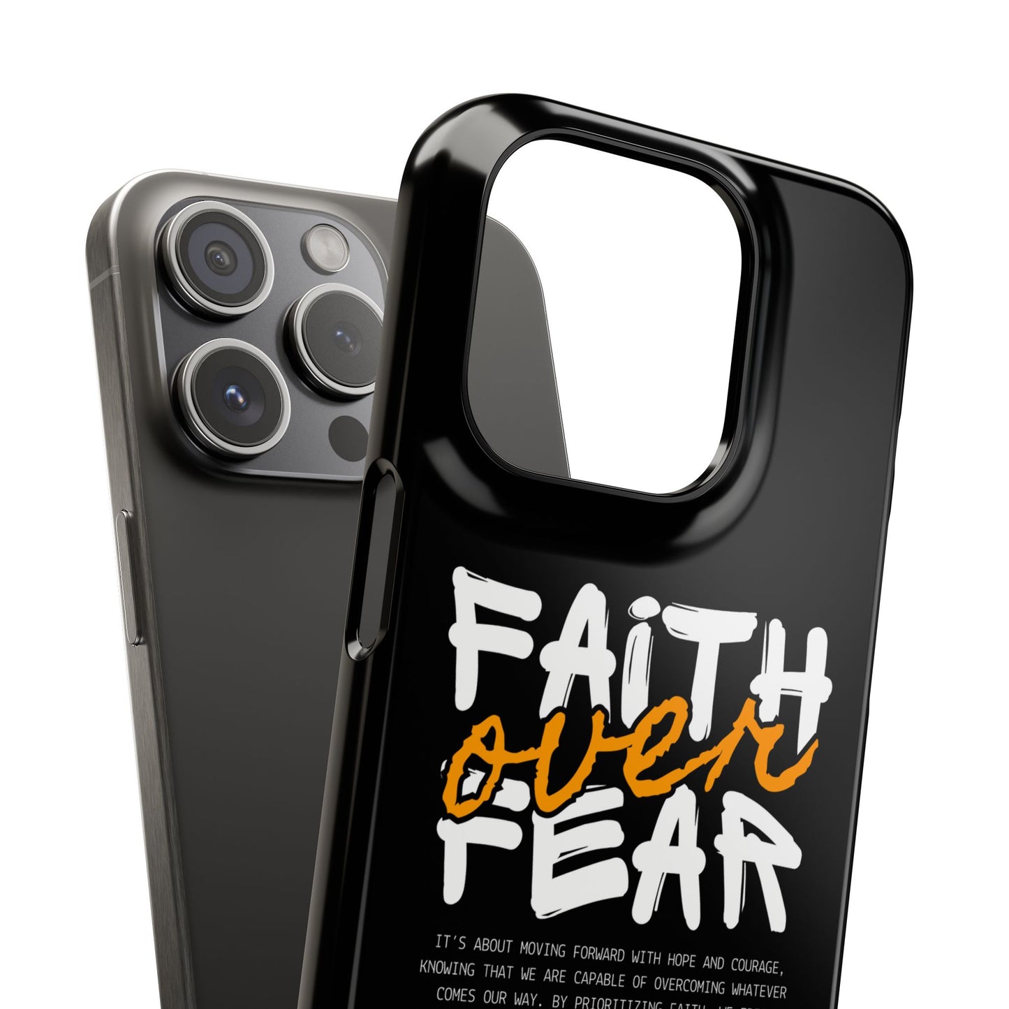 Faith Over Fear Phone Case — Christian Inspirational Snap Case